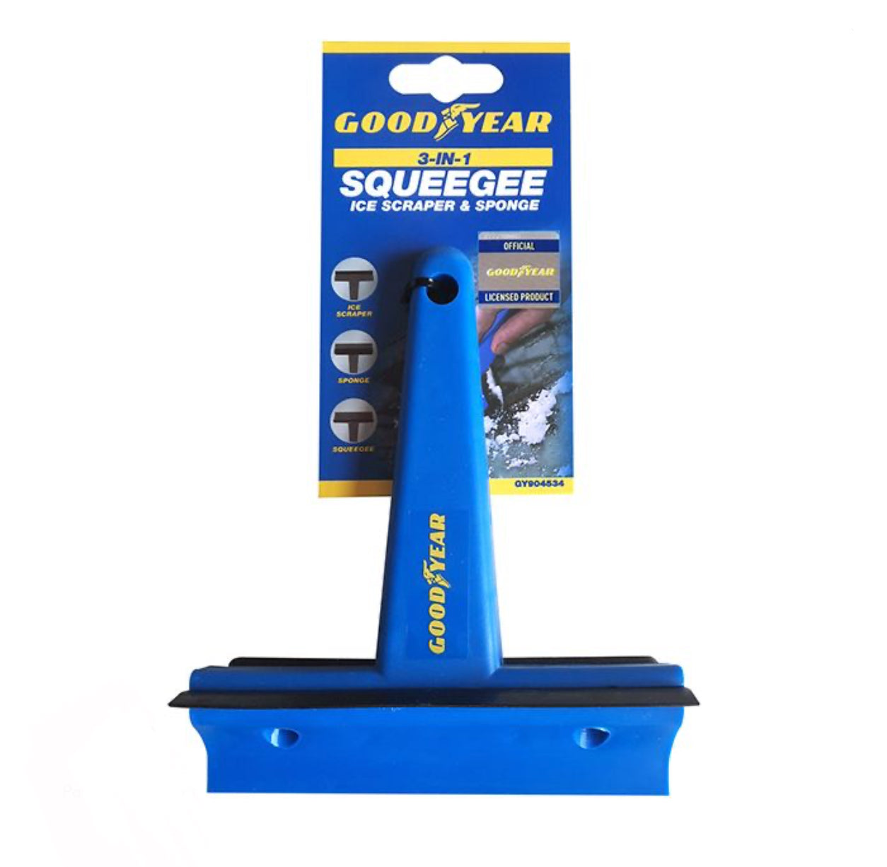 3 in 1 ice scraper, sponge & squeegee
