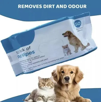 Pet hygiene wipes 50 pack