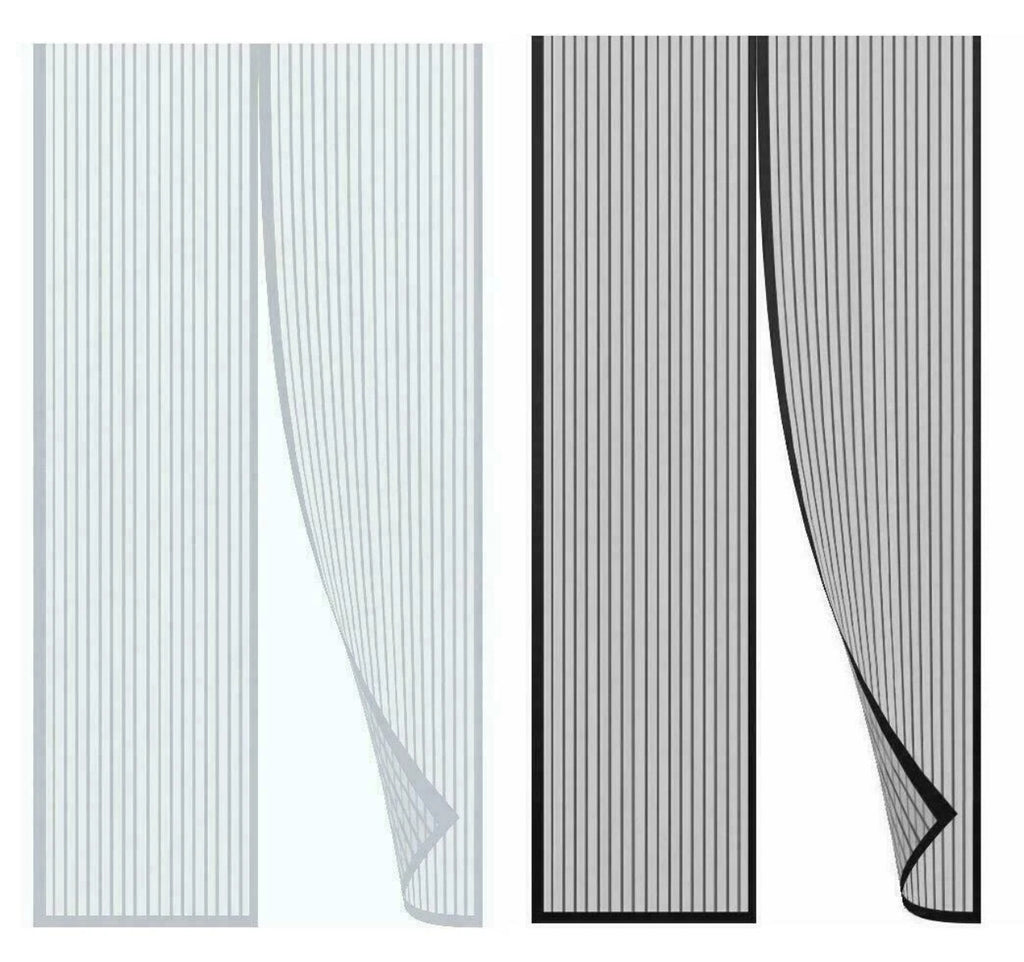 Magnetic mesh door curtain