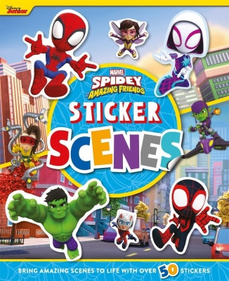 Marvel spider man sticker scene book