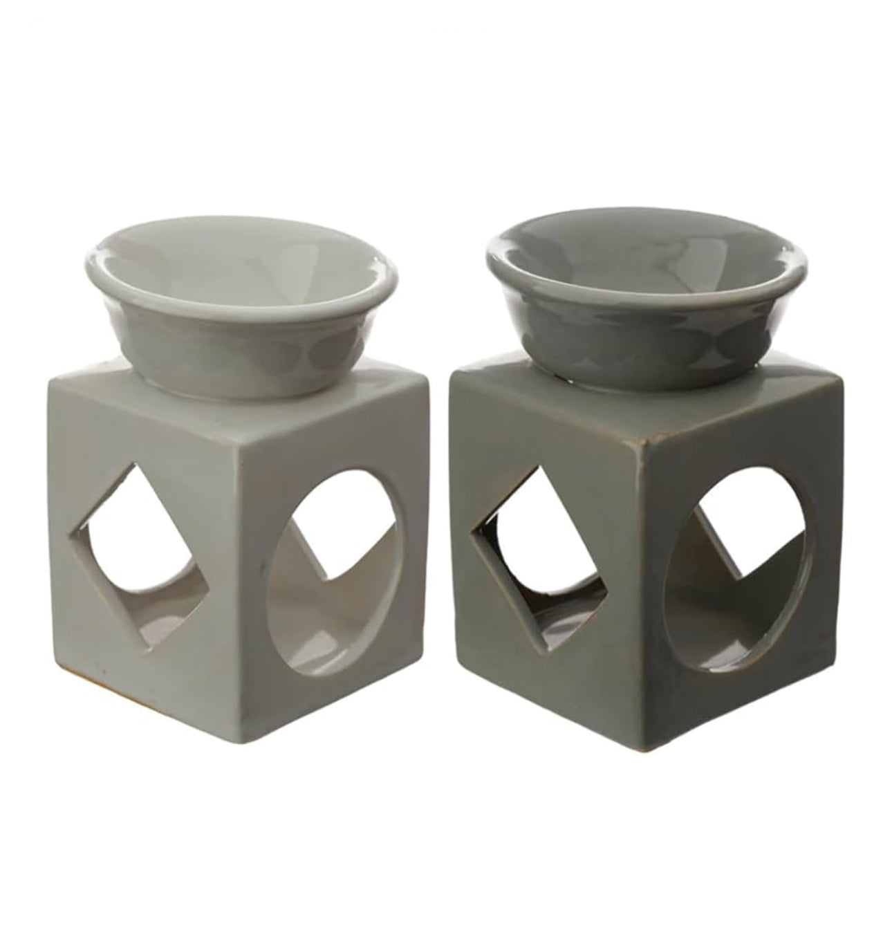 Square wax and oil burners