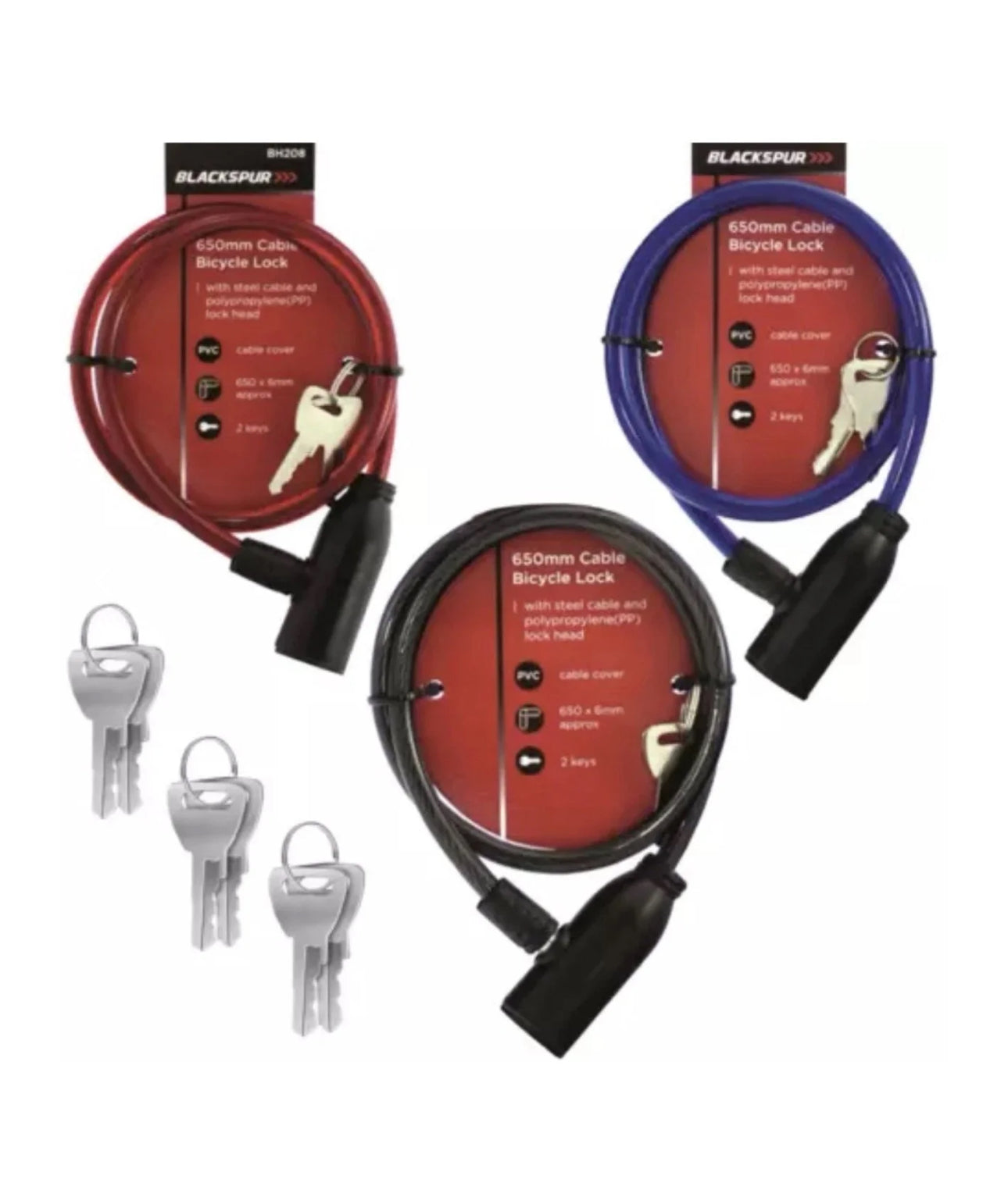Steel bike lock 650mm