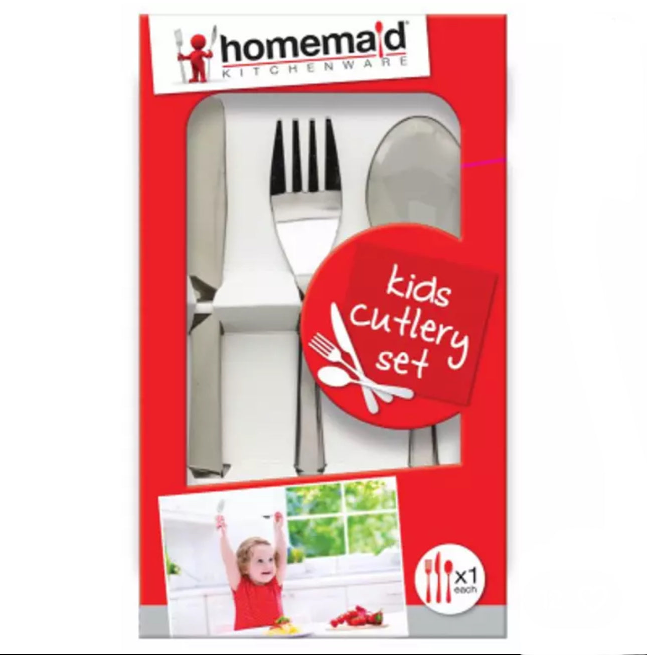Stainless steel children’s cutlery