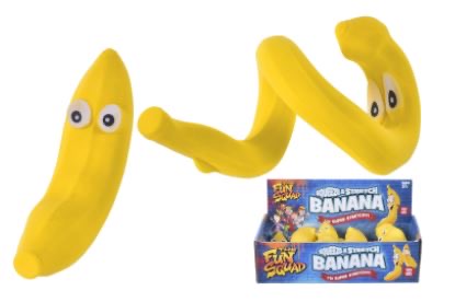 Stretchy squeezy banana toys