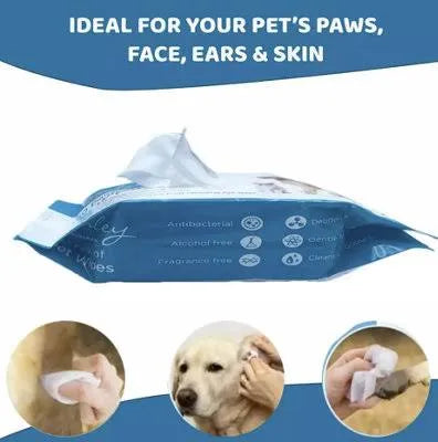 Pet hygiene wipes 50 pack