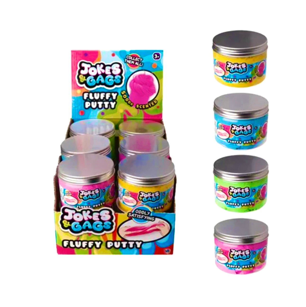 Large fluffy putty toys