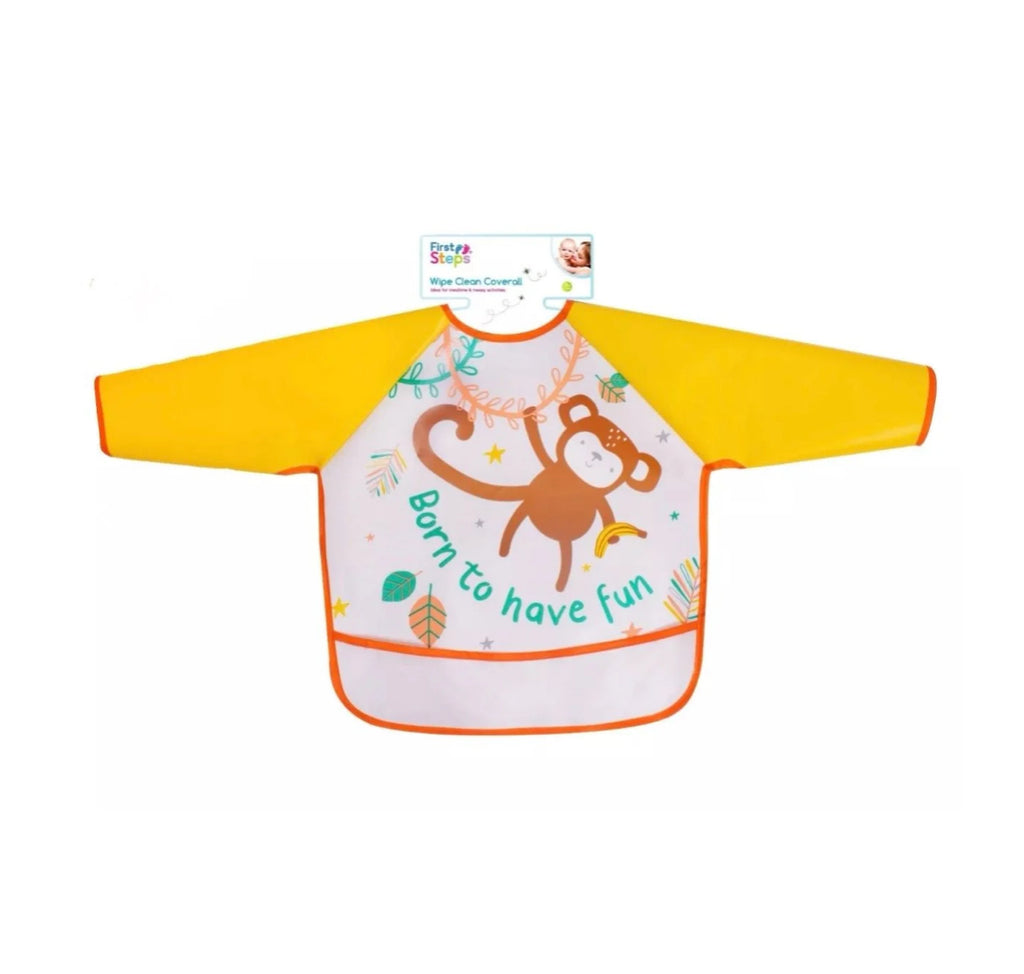 Wipe clean coverall bibs