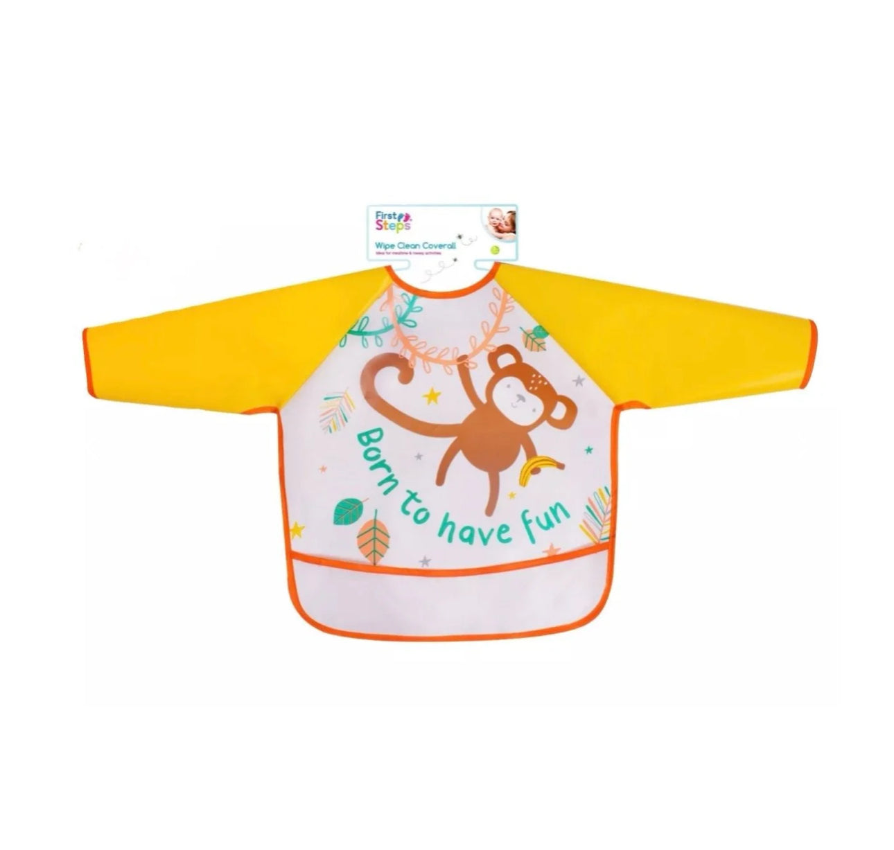 Wipe clean coverall bibs
