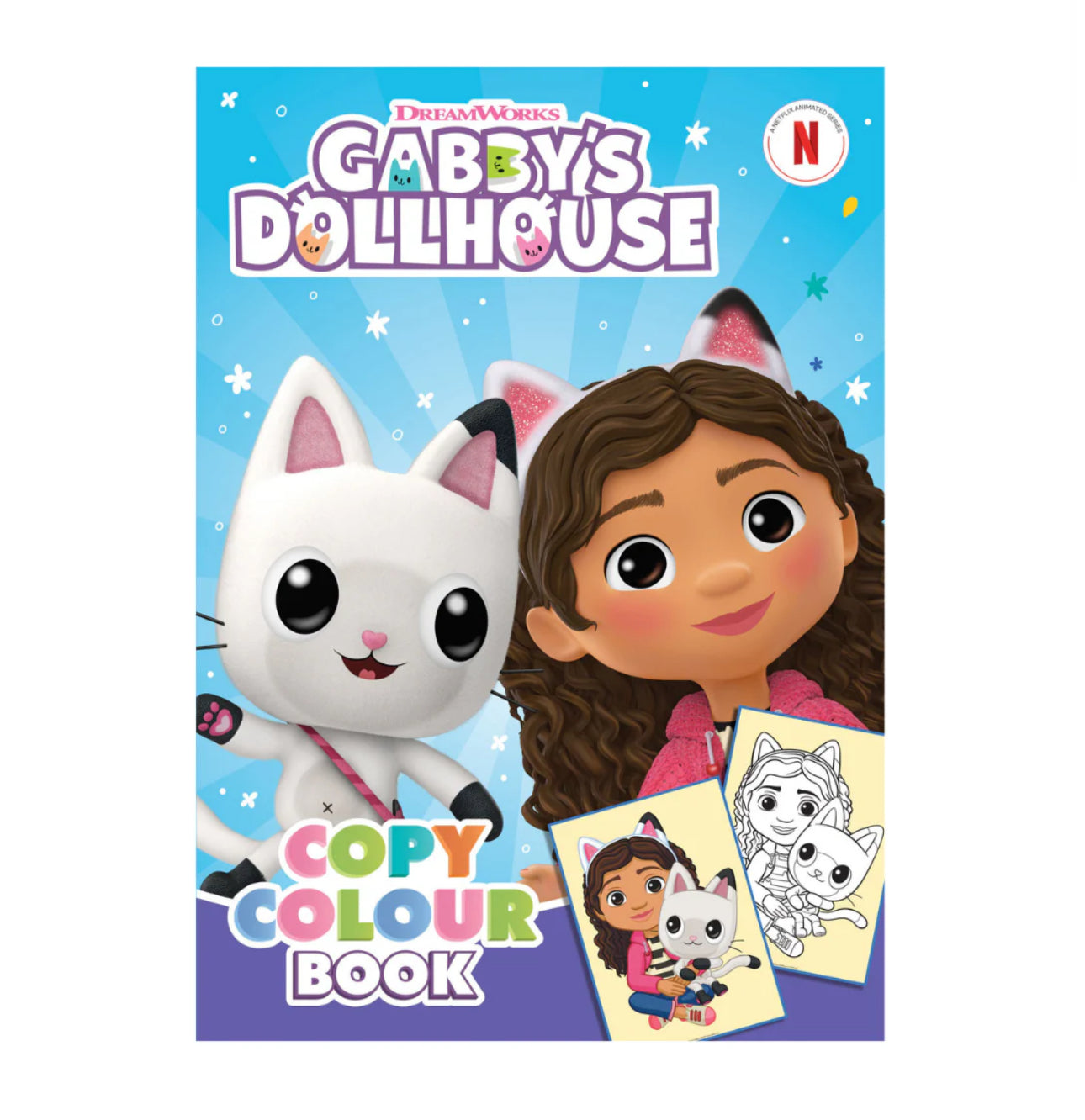 Gabby’s dollhouse copy colour book toy
