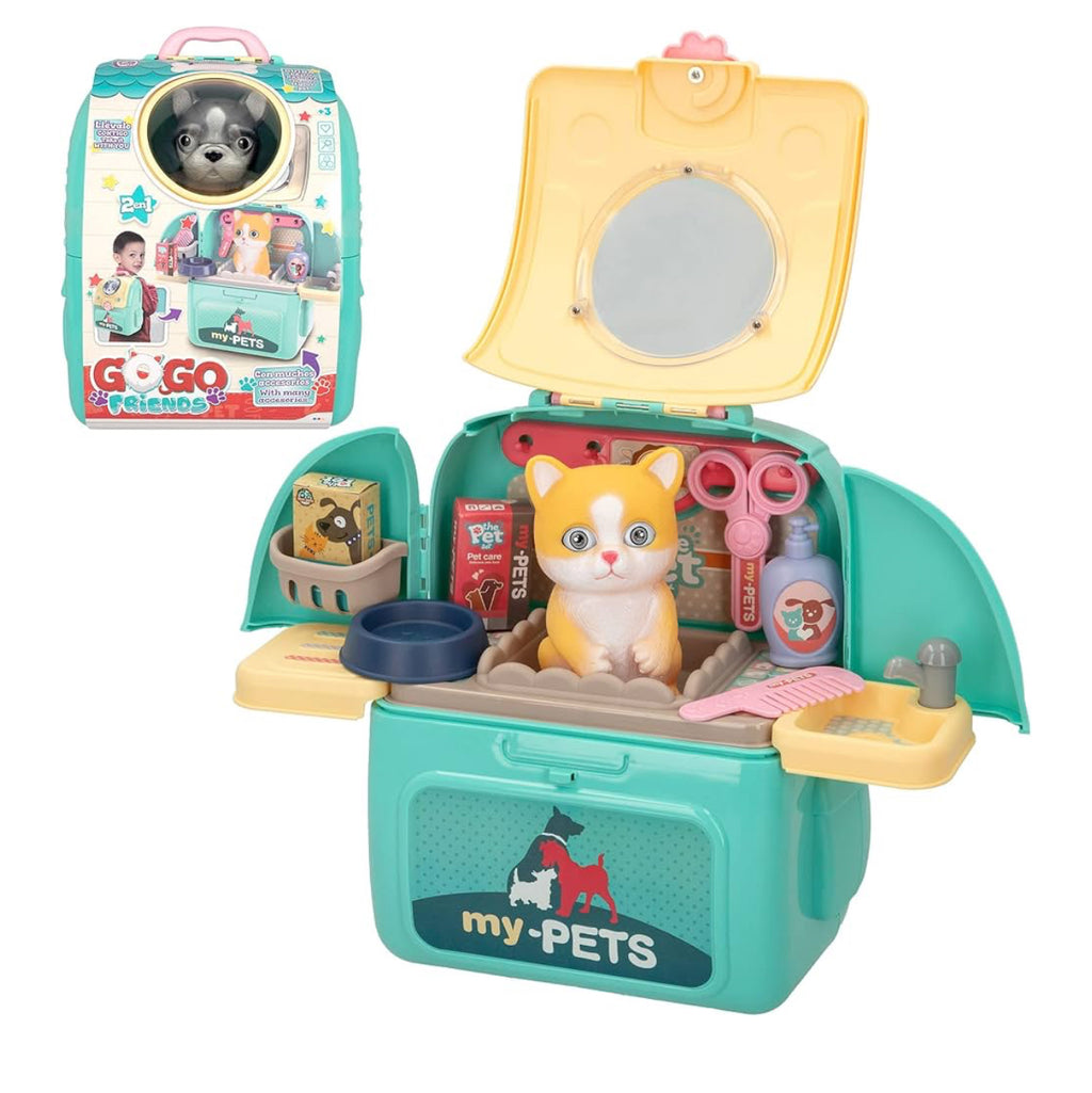 My pets dog and cat backpack toys