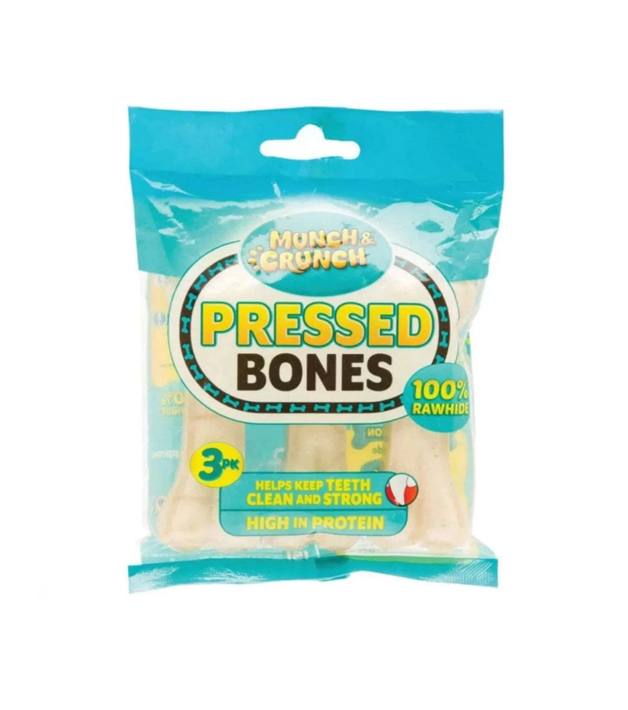 100% rawhide pressed bones