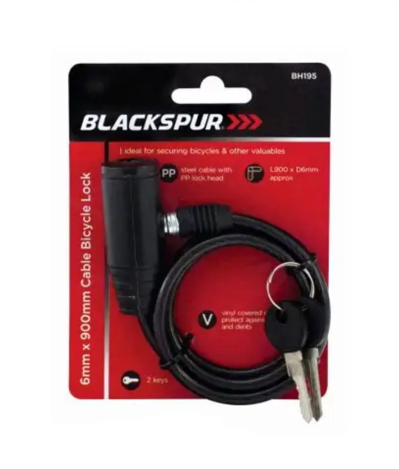 Bike lock cable 900mm