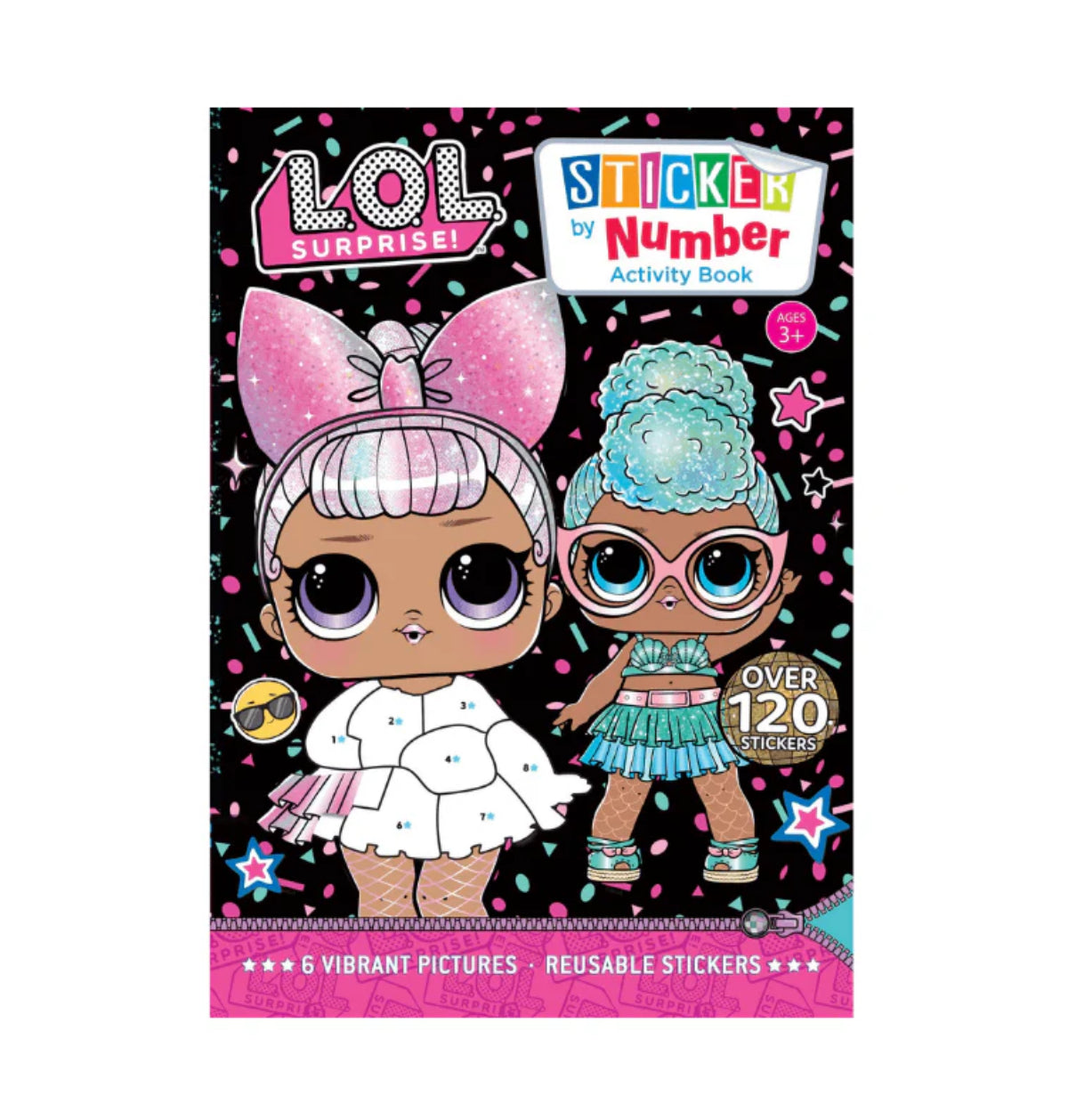 LOL Surprise sticker by number book toy