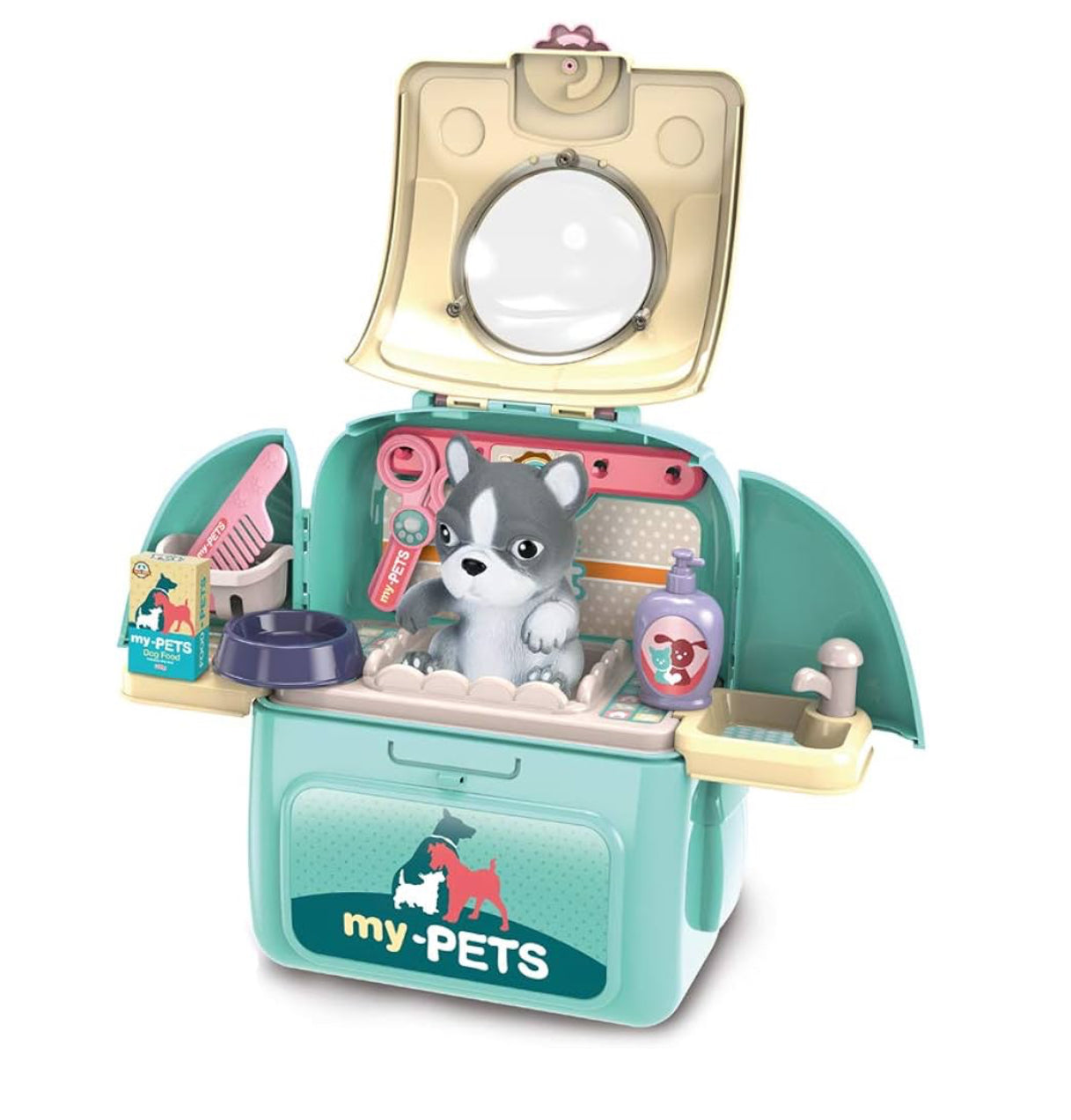My pets dog and cat backpack toys