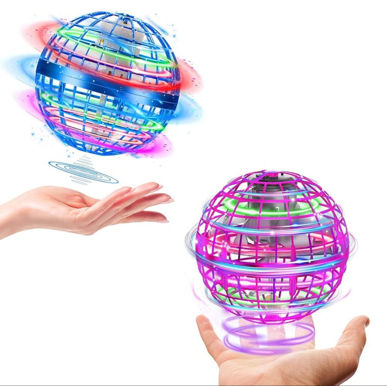 Flying spiral ball toys