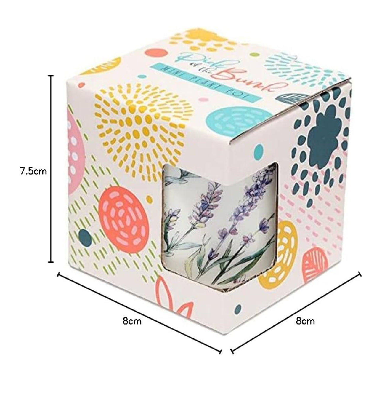 Ceramic lavender indoor plant pot