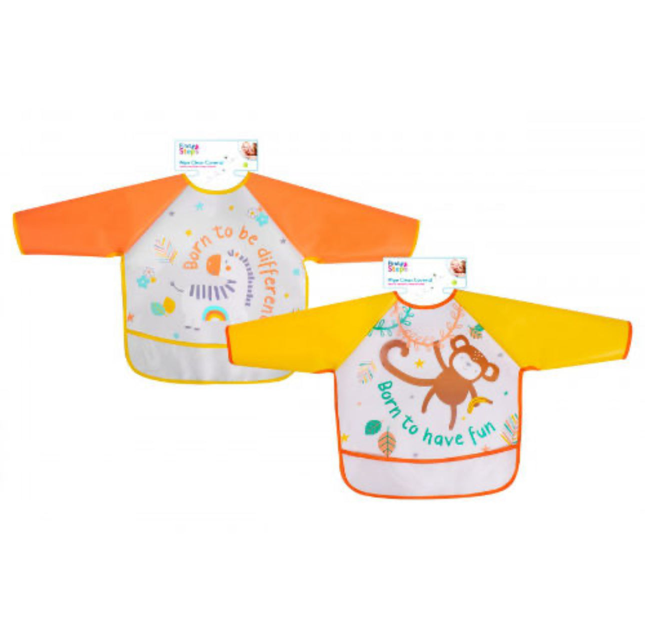 Wipe clean coverall bibs