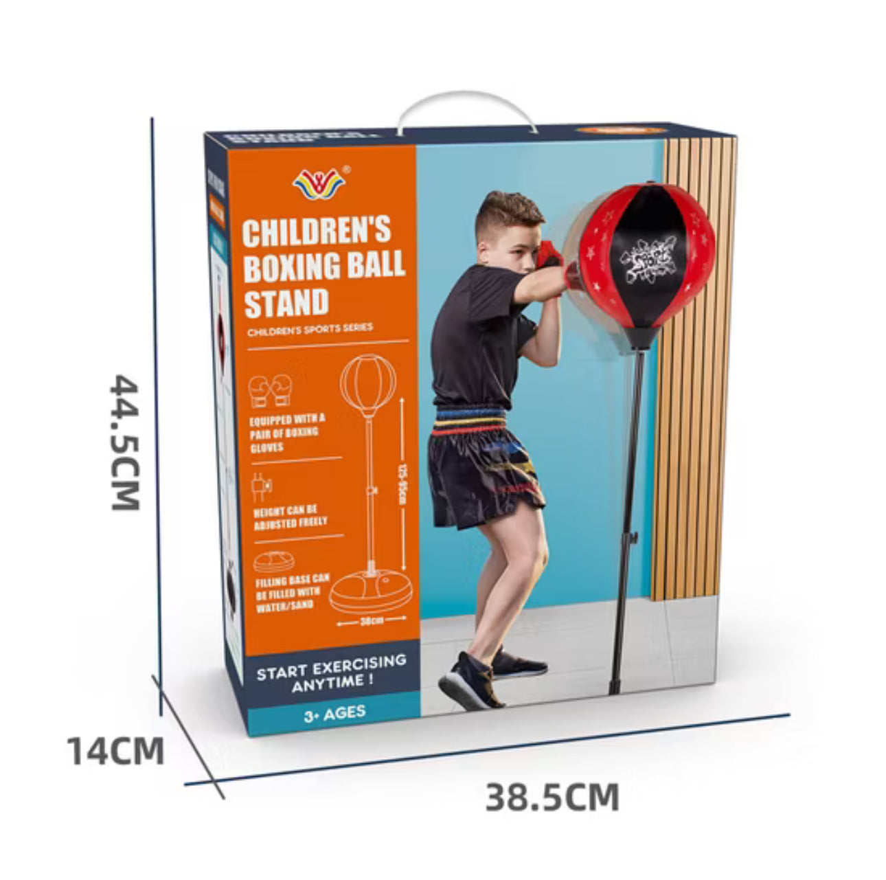 Boxing ball stand 125cm toys