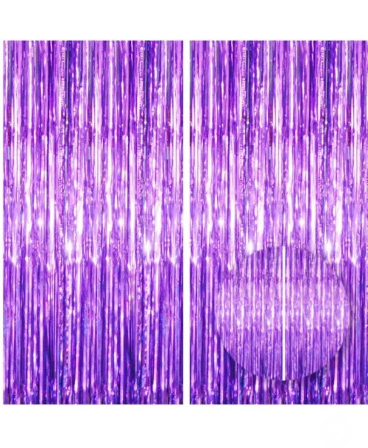 Foil door curtain purple