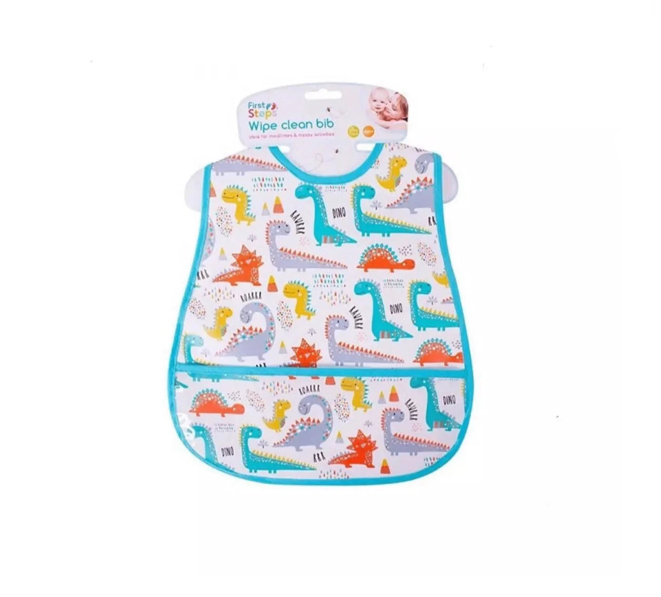 Dinosaur pattern bib