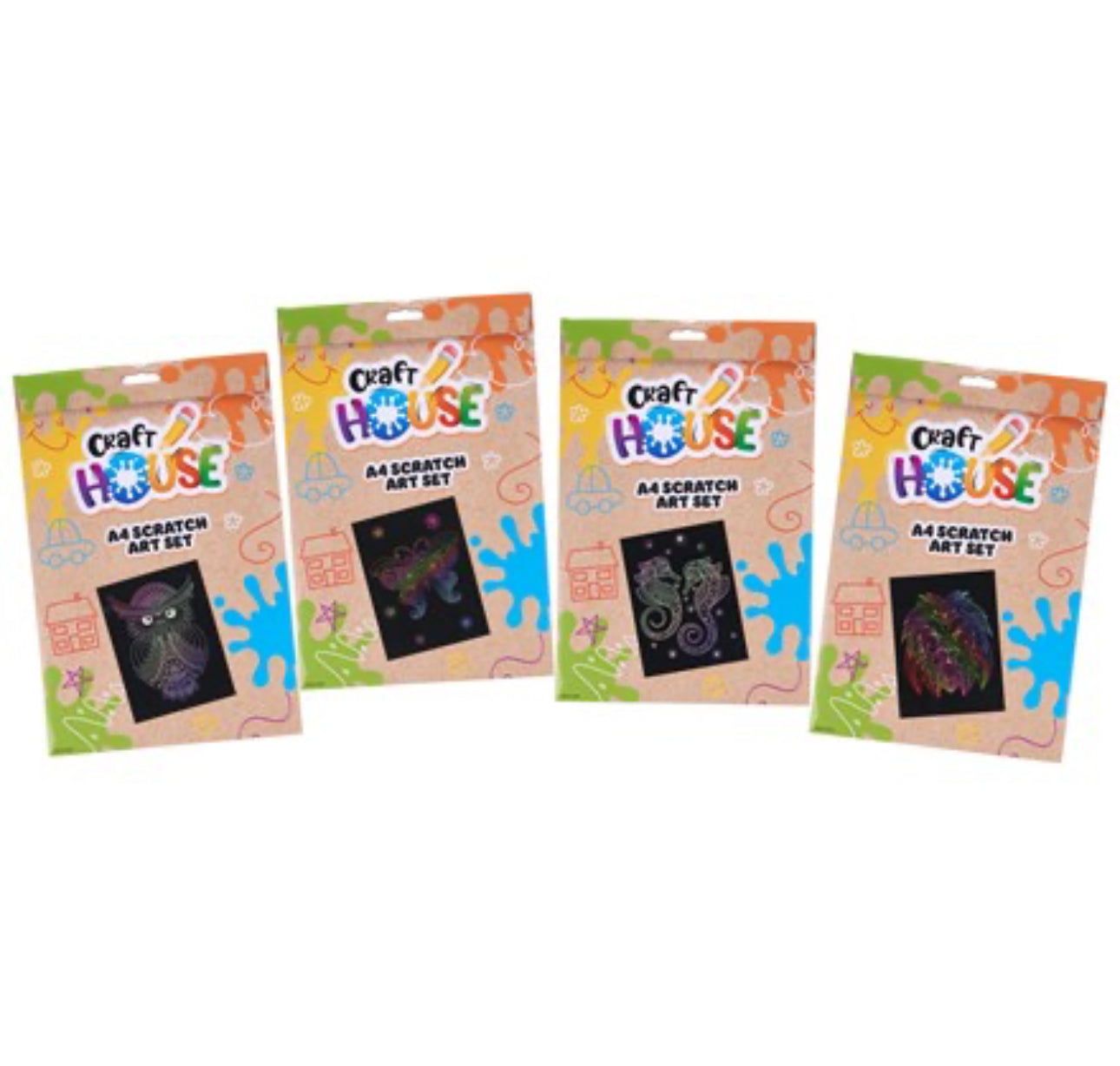 A4 Scratch art sheet toy