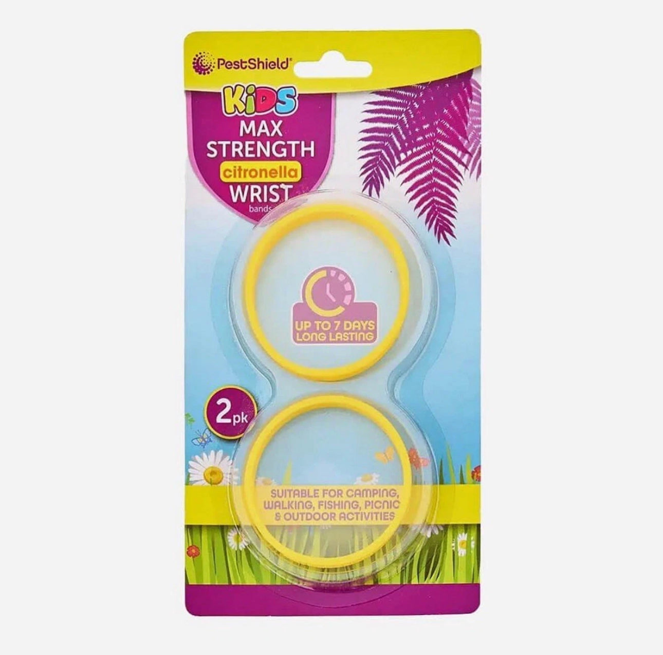 Citronella wrist bands for kids 2pk