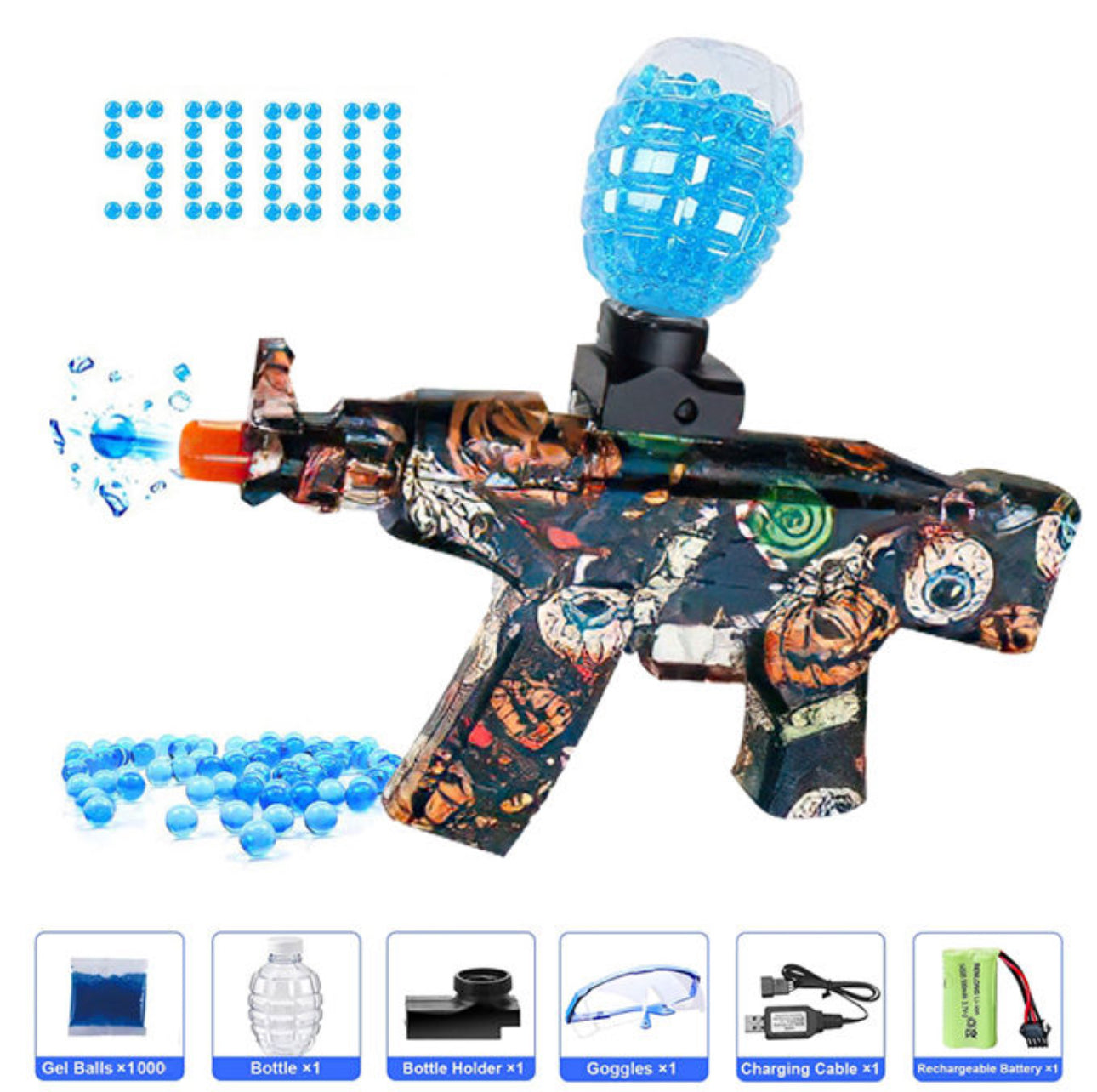 AK-47 Gel blaster orbeez toy gun Halloween