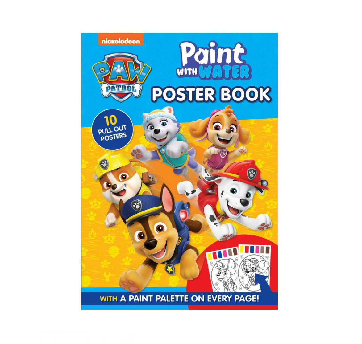 Paw Patrol paint with water poster book toy
