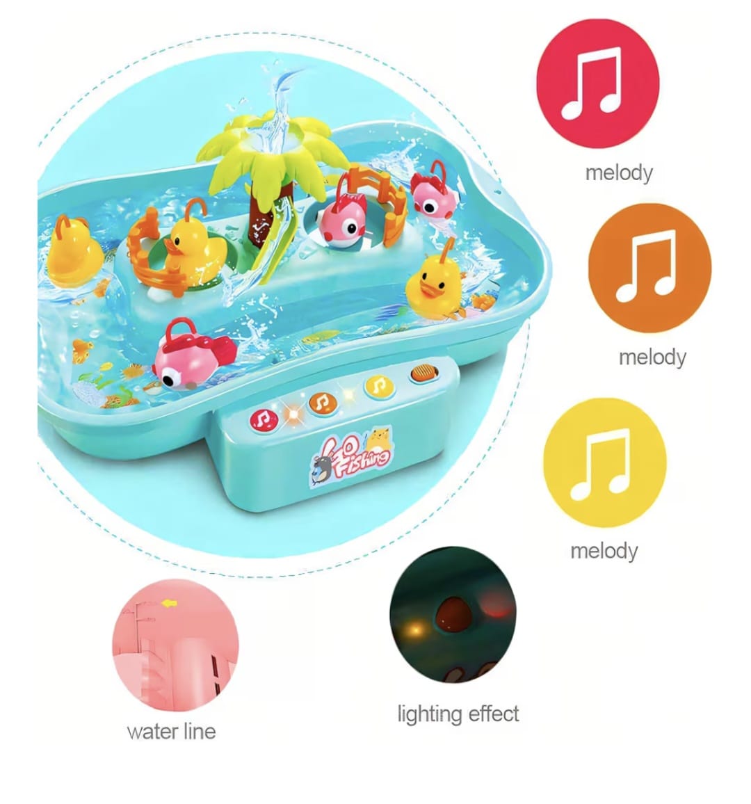 Go fishing kids duck catching game toys