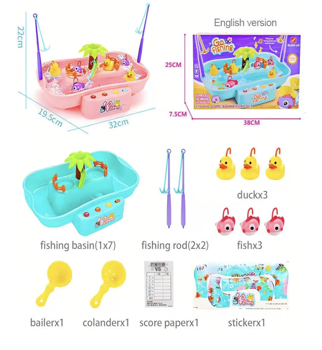 Go fishing kids duck catching game toys